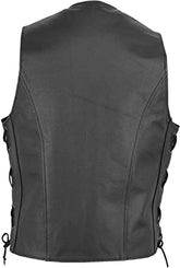 Classyak Men's Fashion Motorcycle Leather Waist Coat